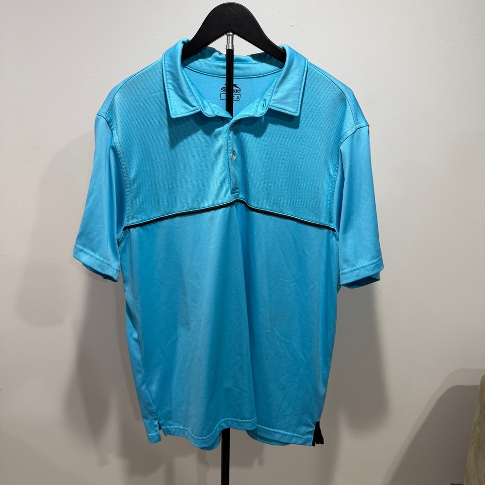Slazenger Men’s XL Blue Performance Golf Polo
